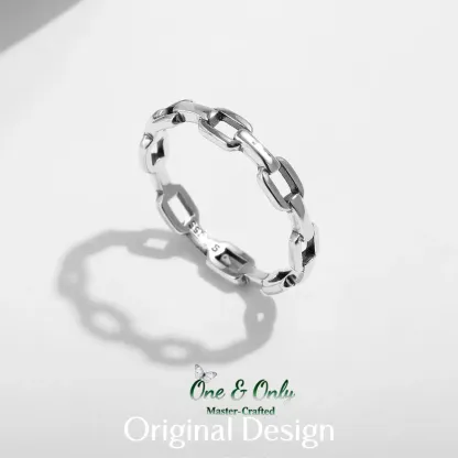 Sterling S925 Silve | Fortune's Link Ring​ | Nickel-Free Plating