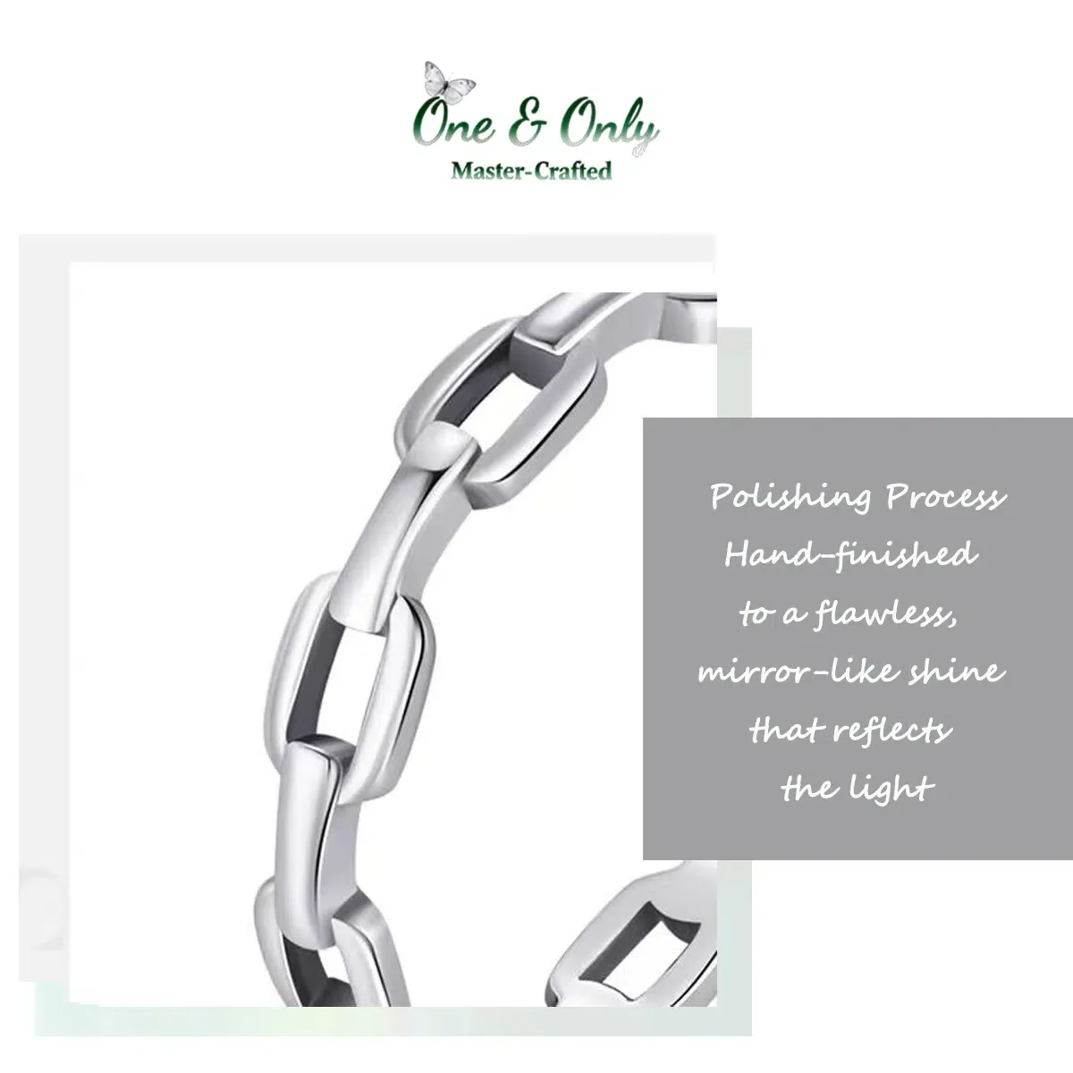 Sterling S925 Silve | Fortune's Link Ring​ | Nickel-Free Plating