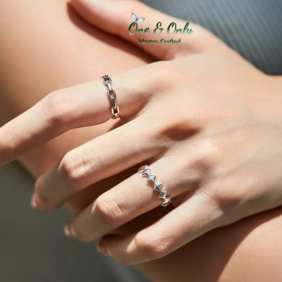 Sterling S925 Silve | Fortune's Link Ring​ | Nickel-Free Plating