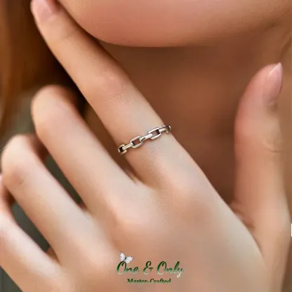 Sterling S925 Silve | Fortune's Link Ring​ | Nickel-Free Plating