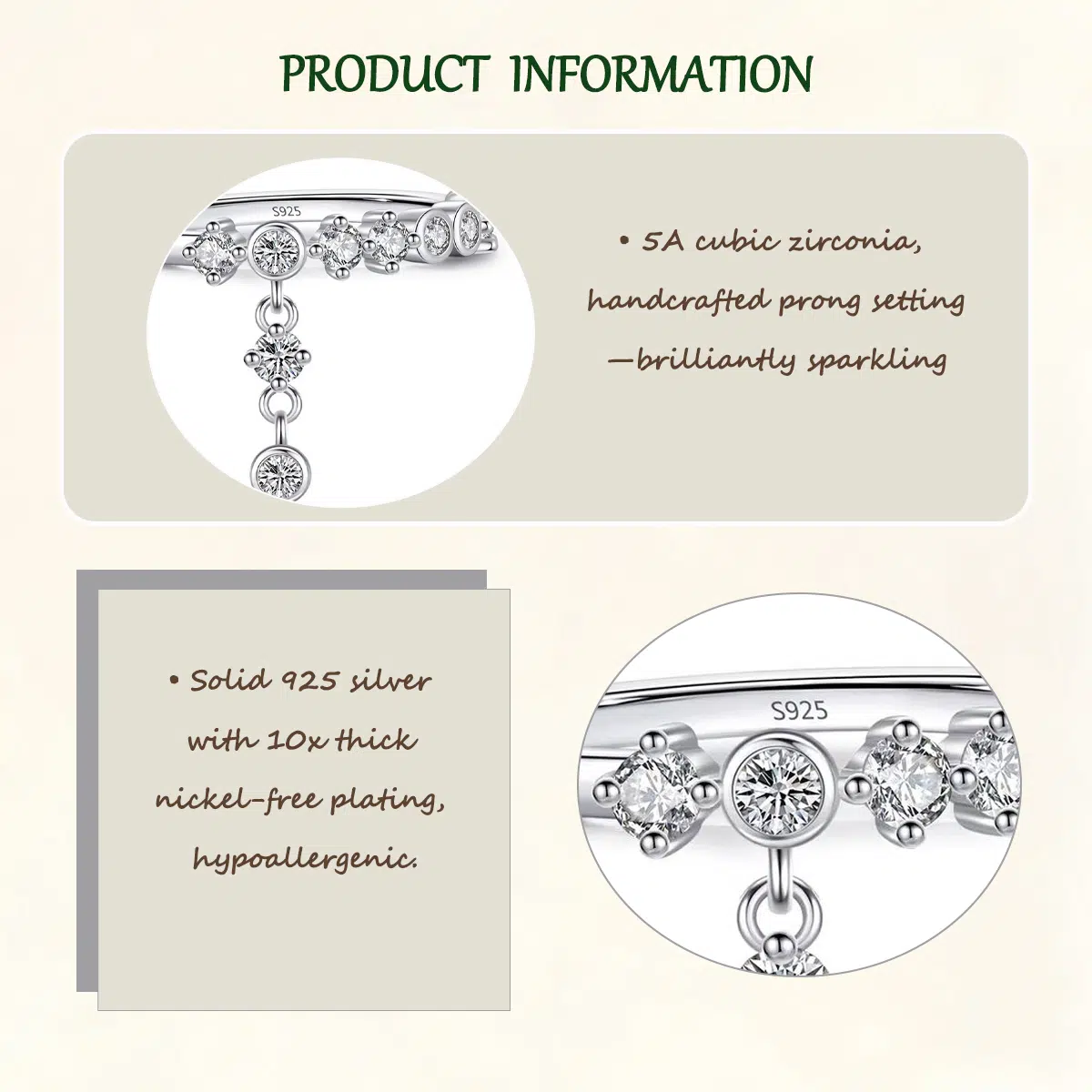 Sterling S925 Silve + 5A Cubic Zirconia | Galaxy Veil Ring | Nickel-Free Plating