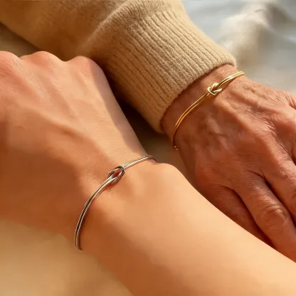 Grandmother & Granddaughter Knot Bracelet | Christmas gift jewelry​ | New Year's gift | Forever Linked❤️Forever Loved