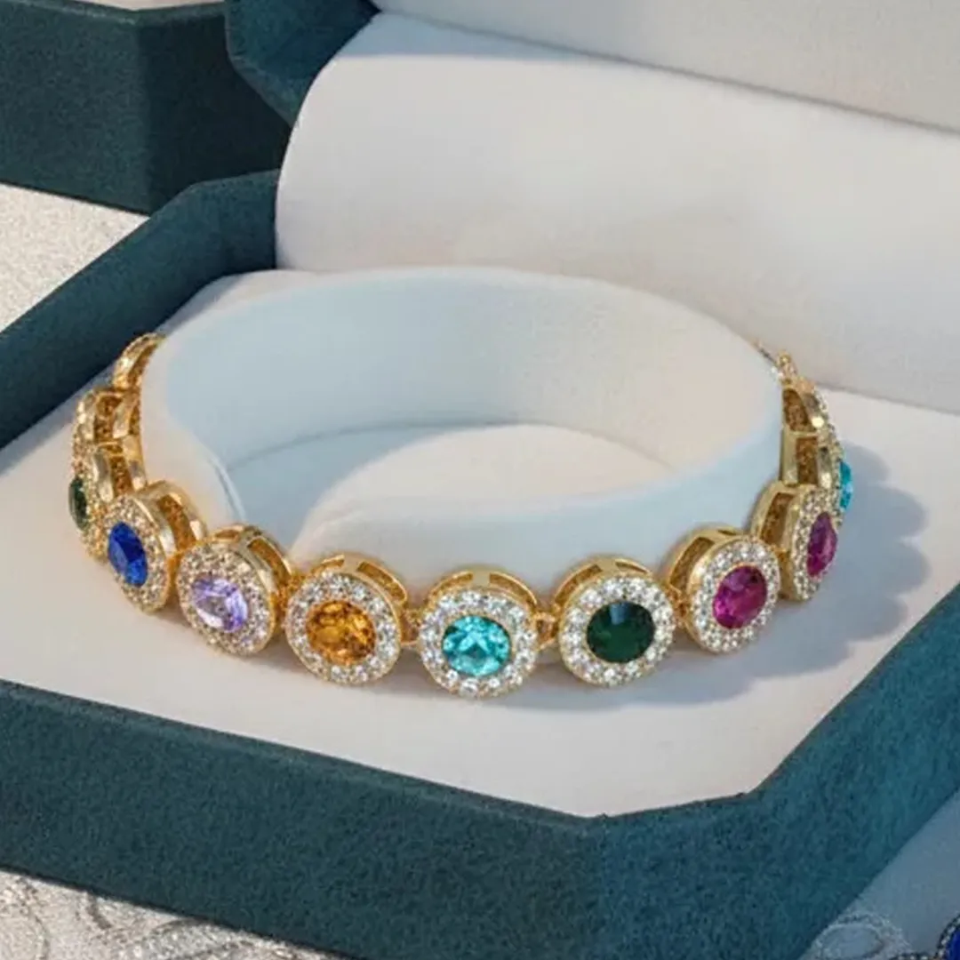 💘Valentine’s Day Gift for Grandma  – Grandma’s Custom 12-Birthstone Bracelet – Personalize with 1-14 Birthstones for Every Loved One🎁 