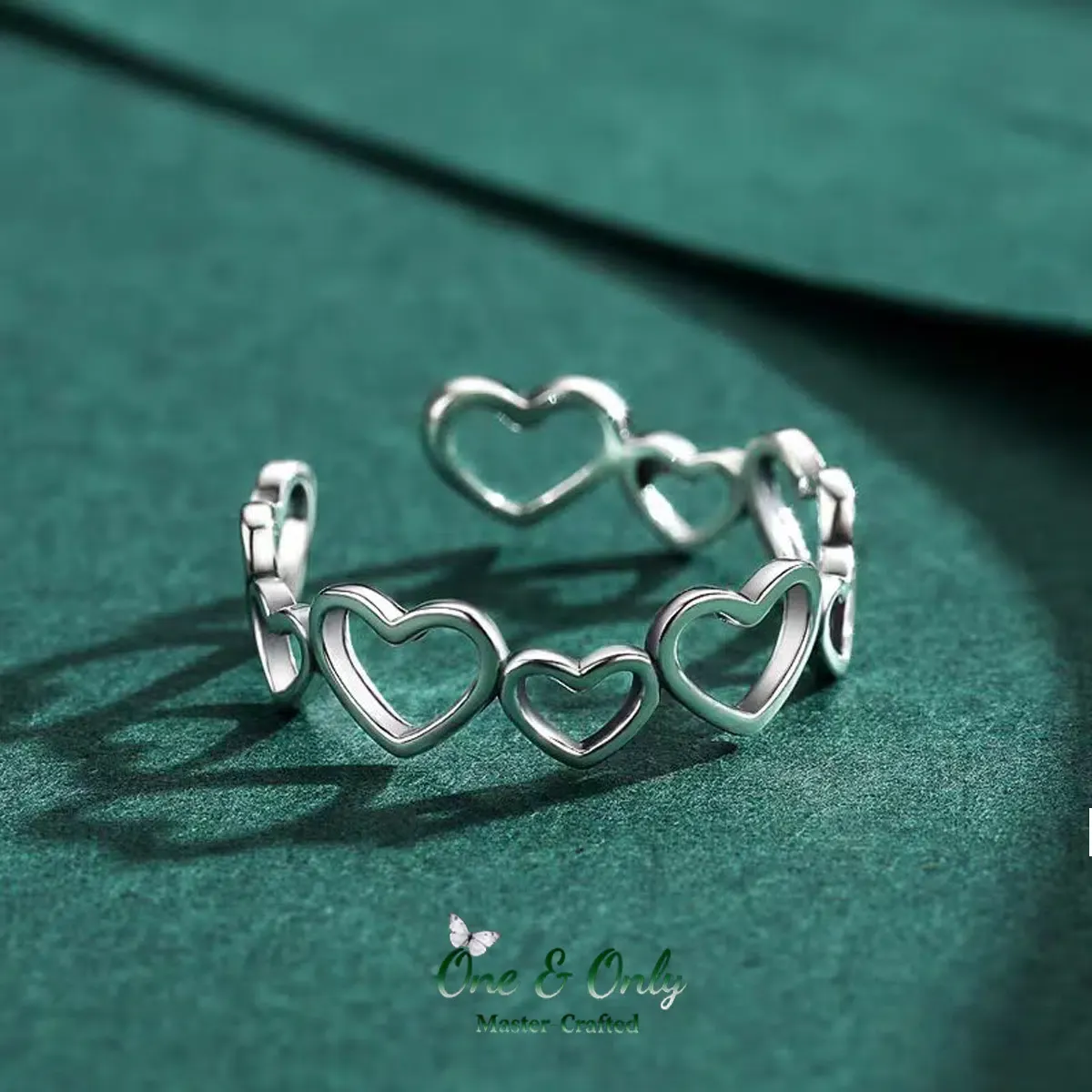 Sterling S925 Silve | Heart’s Wilderness Ring | Nickel-Free Plating