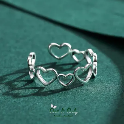 Sterling S925 Silve | Heart’s Wilderness Ring | Nickel-Free Plating