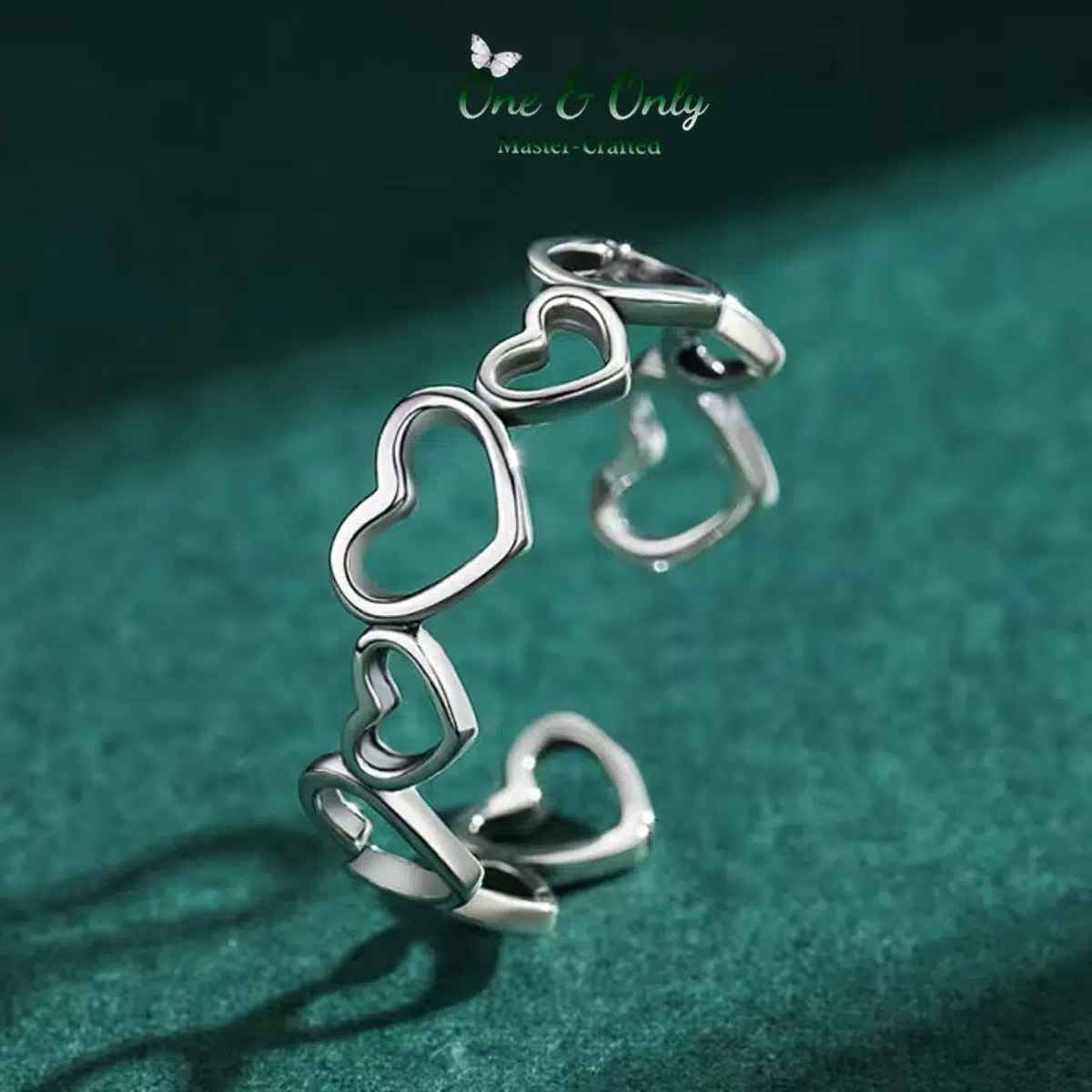 Sterling S925 Silve | Heart’s Wilderness Ring | Nickel-Free Plating