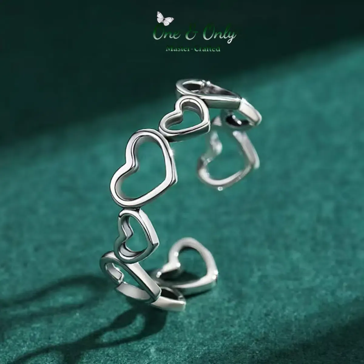 Sterling S925 Silve | Heart’s Wilderness Ring | Nickel-Free Plating