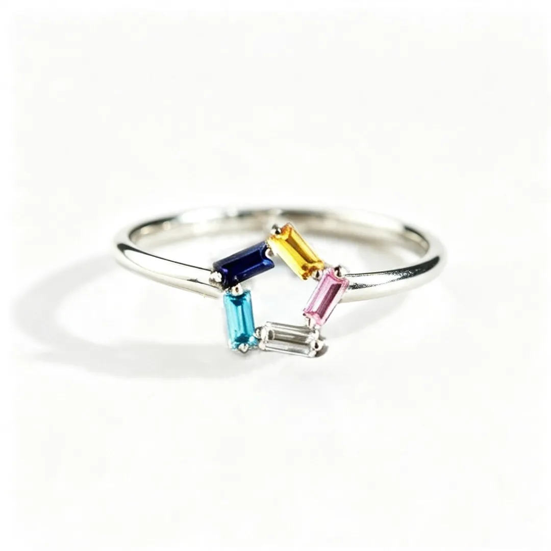Intertwined Destiny Ring | Geometric Sterling Silver | Custom 3-6 Birthstones | Modern Heirloom Jewelry for Her