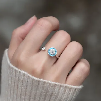 Valentine's Day Give the Gift of Protection —  Magic Rotating Evil Eye Ring | Guardian Protection Jewelry