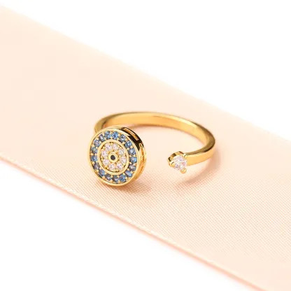 Valentine's Day Give the Gift of Protection —  Magic Rotating Evil Eye Ring | Guardian Protection Jewelry