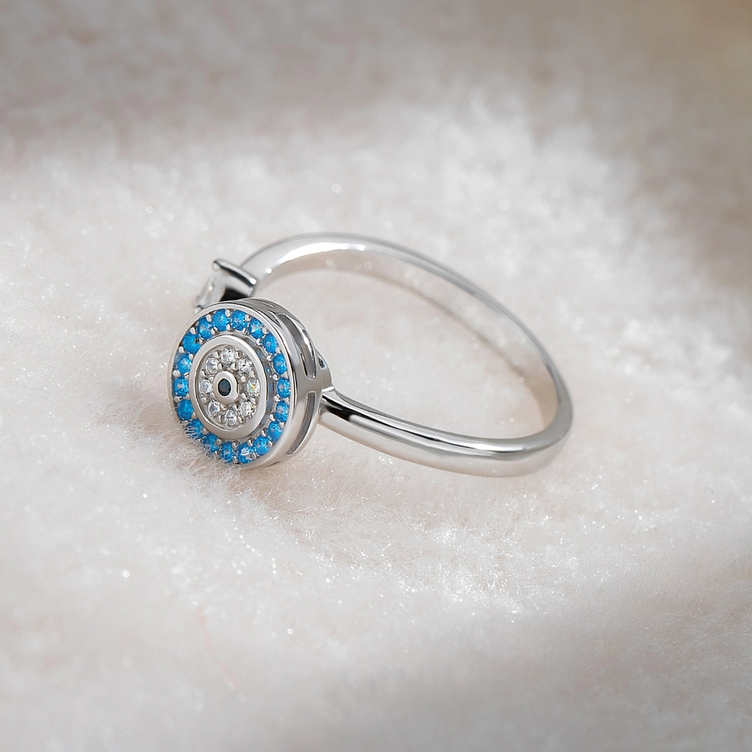 Valentine's Day Give the Gift of Protection —  Magic Rotating Evil Eye Ring | Guardian Protection Jewelry