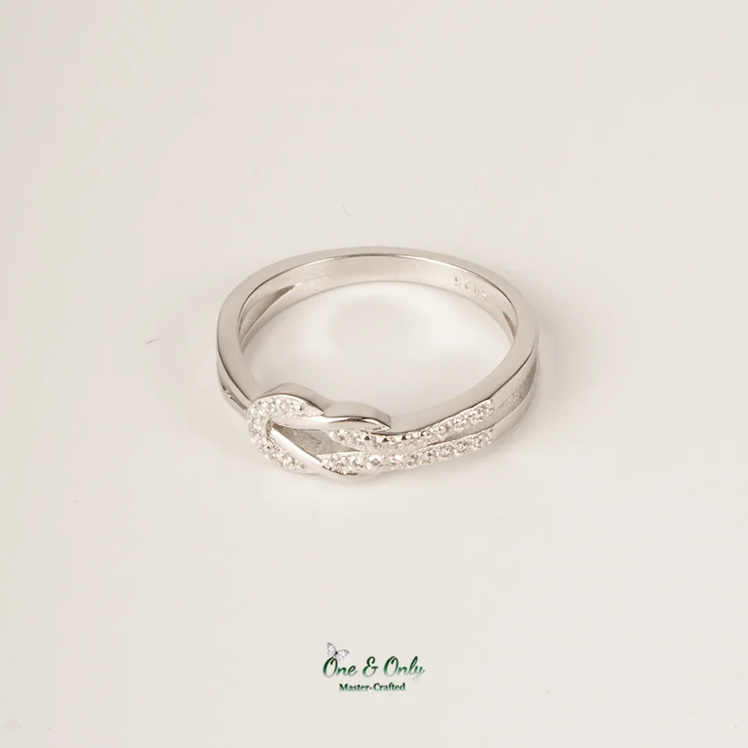 Matching Mother & Daughter Bond Special Sliver Knot Rings | Through every high and low,held as these matching knots