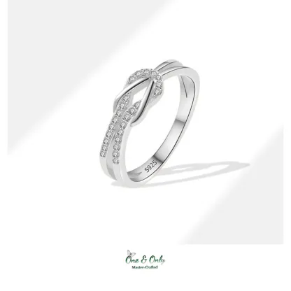 Matching Mother & Daughter Bond Special Sliver Knot Rings | Through every high and low,held as these matching knots