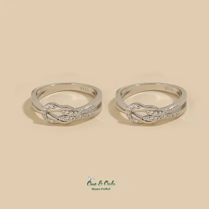 Mom and Daughter Matching Rings | Family Connection Sterling Silver Jewelry set