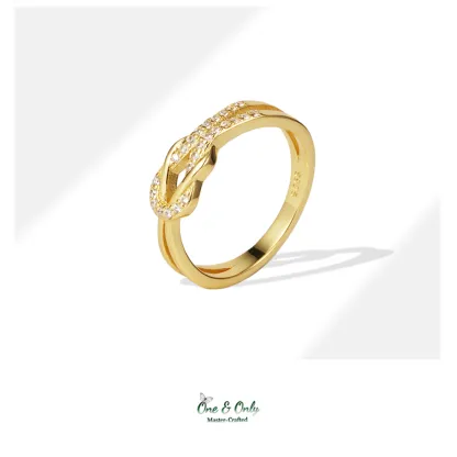 Matching Mother & Daughter Bond Special Sliver Knot Rings | Through every high and low,held as these matching knots