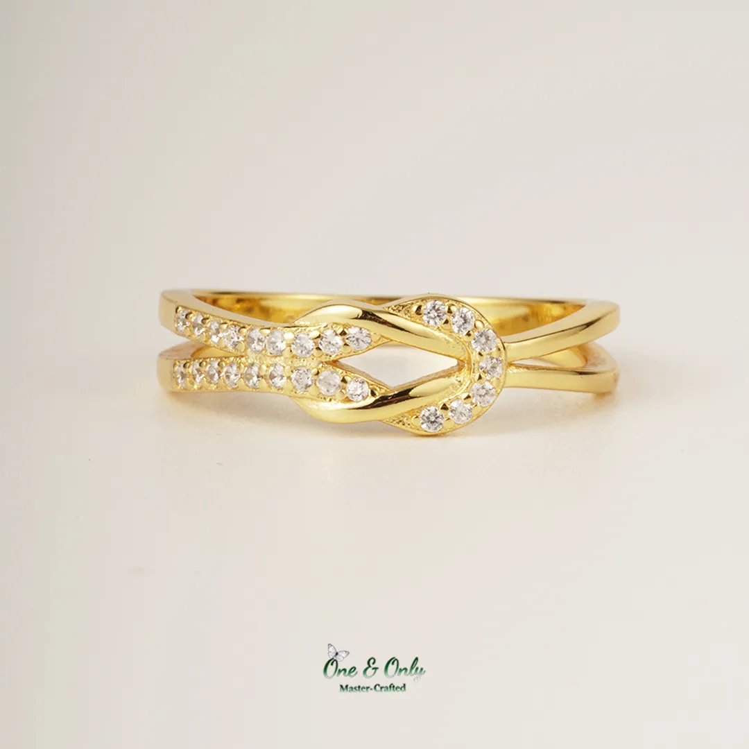 Matching Mother & Daughter Bond Special Sliver Knot Rings | Through every high and low,held as these matching knots