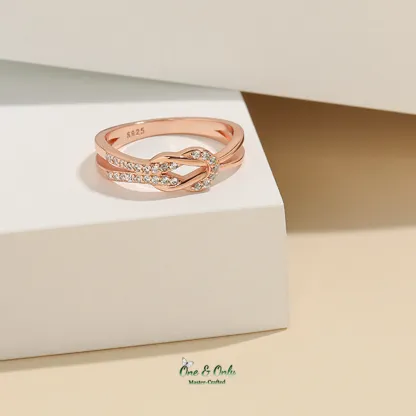 Matching Mother & Daughter Bond Special Sliver Knot Rings | Through every high and low,held as these matching knots