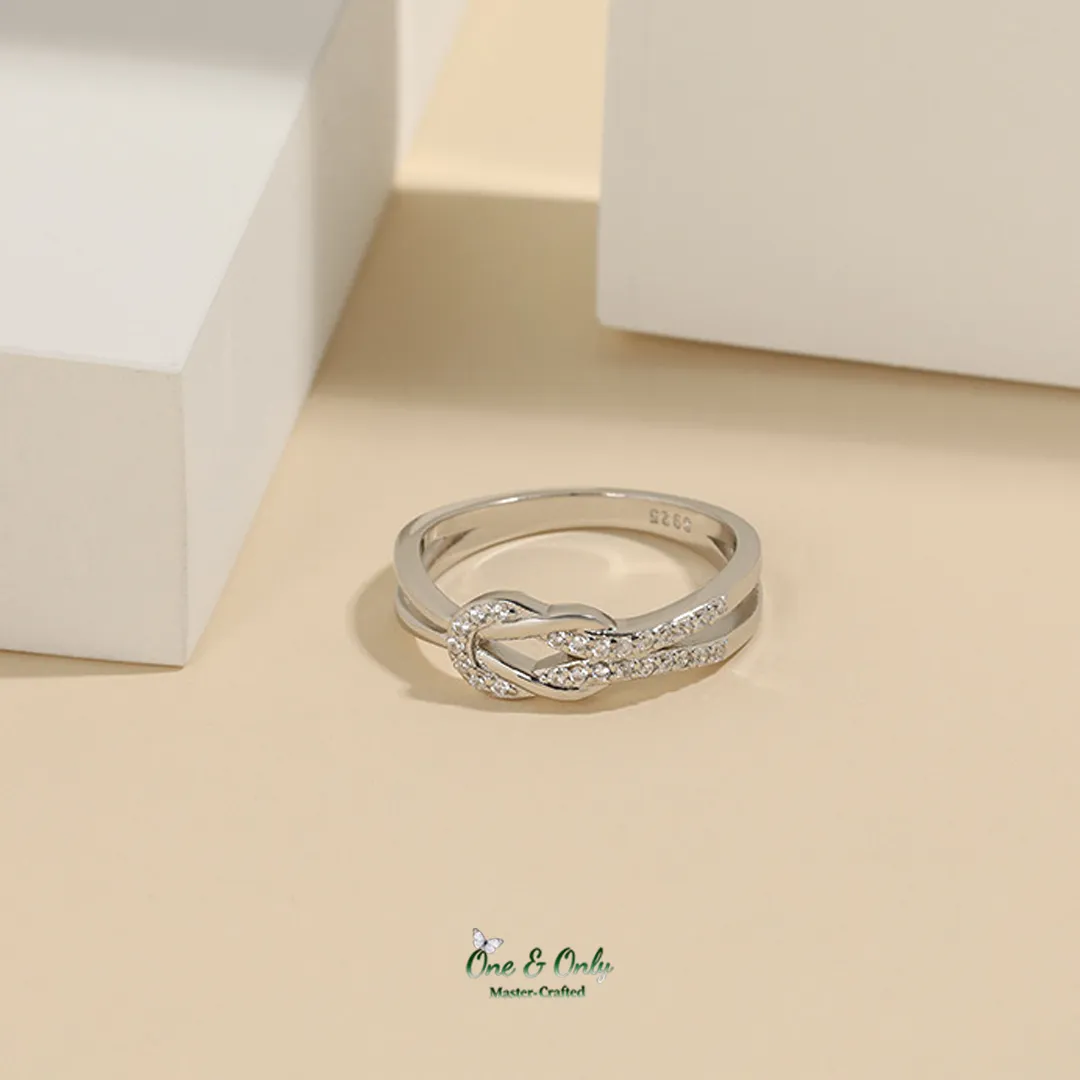Mom and Daughter Matching Rings | Family Connection Sterling Silver Jewelry set