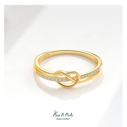 Matching Mother & Daughter Heart  Knot Rings | Sterling Silver Mother Daughter Love Knot Jewelry 