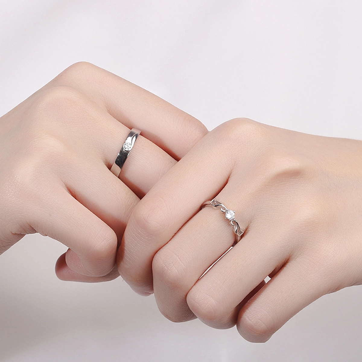  0.5Ct Moissanite+Sterling 925 Silver  |Moissanite "Angel's Wing" Promise Ring | A Symbol of Protection & Inner Courage