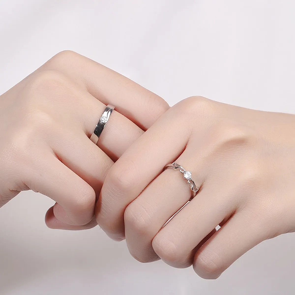  0.5Ct Moissanite+Sterling 925 Silver  |Moissanite "Angel's Wing" Promise Ring | A Symbol of Protection & Inner Courage