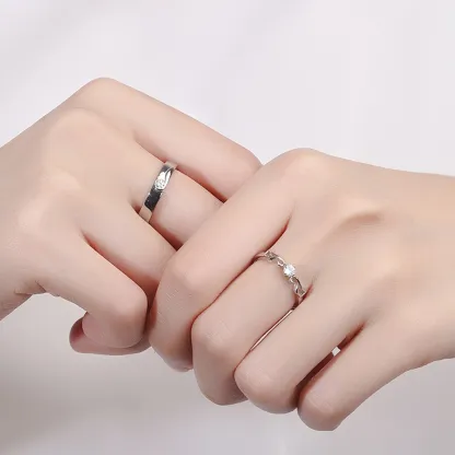  0.5Ct Moissanite+Sterling 925 Silver  |Moissanite "Angel's Wing" Promise Ring | A Symbol of Protection & Inner Courage