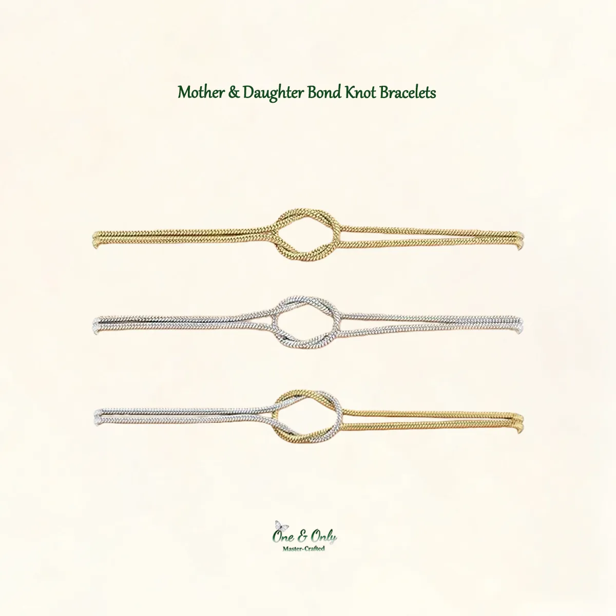 Mother & Daughter Bond Knot Bracelets | Christmas gift jewelry​ | New Year's gift | Forever Linked❤️Forever Loved