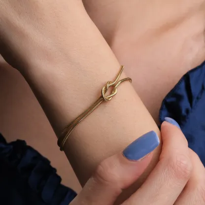 Mother & Daughter Bond Knot Bracelets | Christmas gift jewelry​ | New Year's gift | Forever Linked❤️Forever Loved