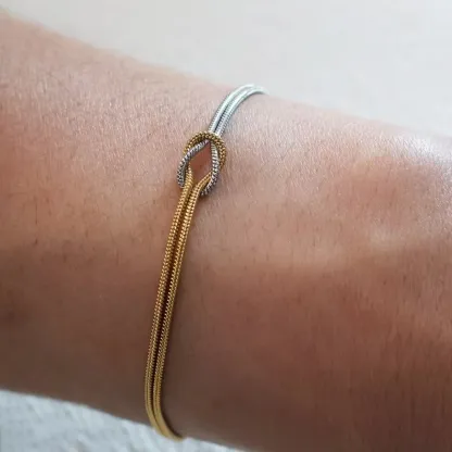 Mother & Daughter Bond Knot Bracelets | Christmas gift jewelry​ | New Year's gift | Forever Linked❤️Forever Loved