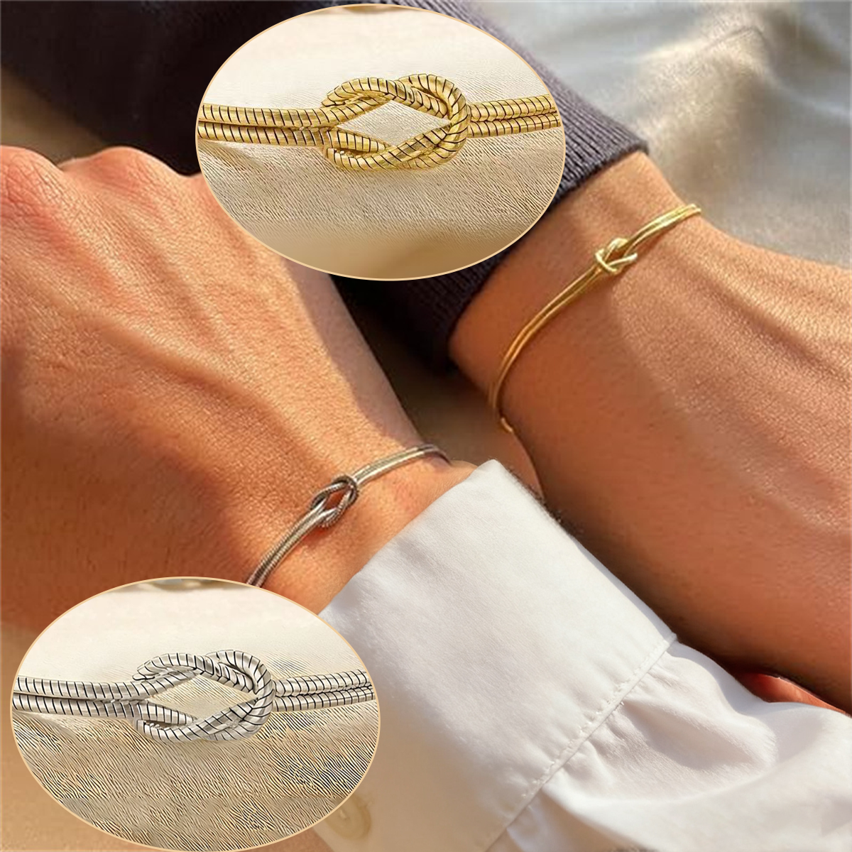 Mother & Daughter Bond Knot Bracelets | Christmas gift jewelry​ | New Year's gift | Forever Linked❤️Forever Loved