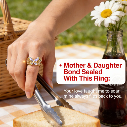 Mother & Daughter Bond Sealed With This Ring: Your love taught me to soar, mine always flies back to you
