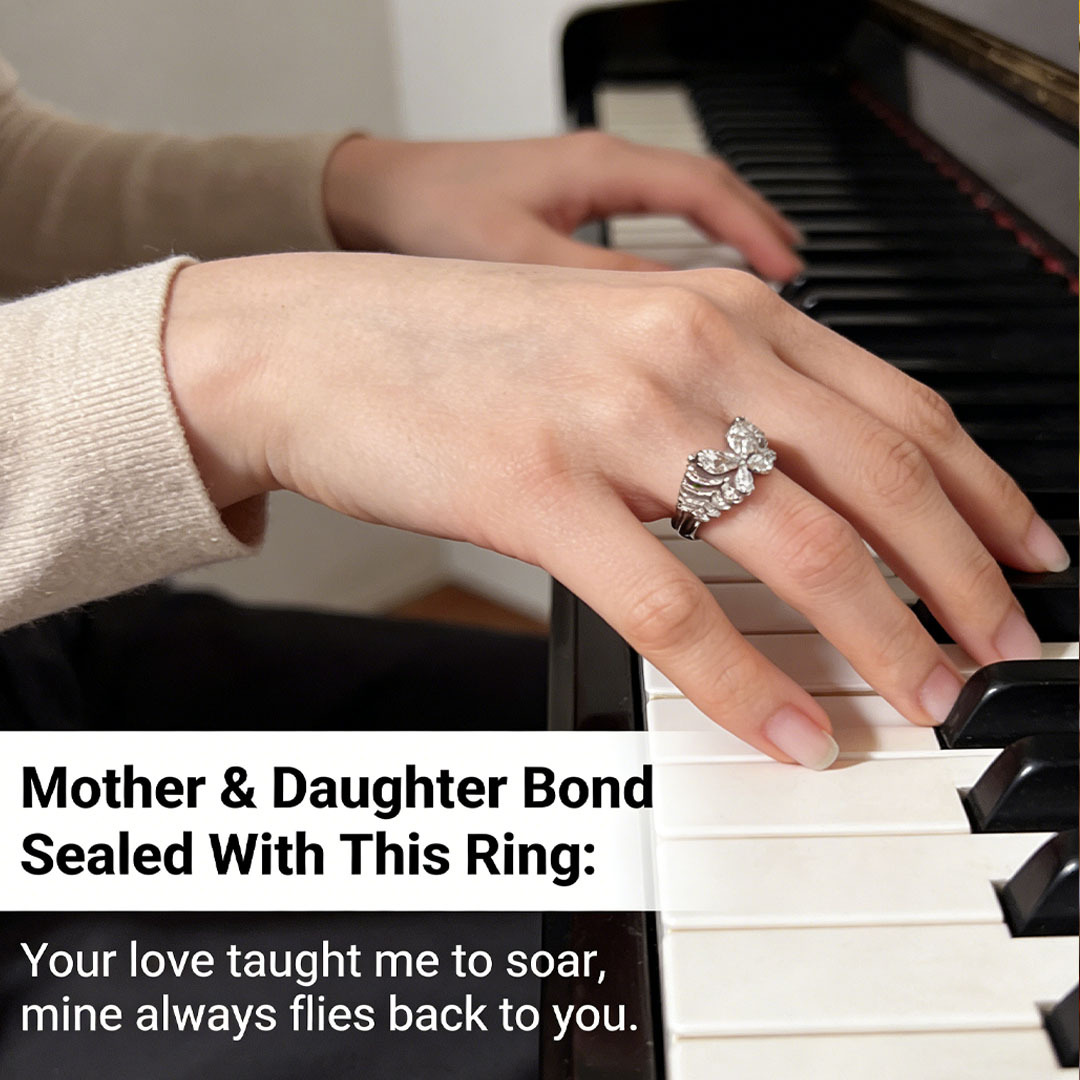 Mother & Daughter Bond Sealed With This Ring: Your love taught me to soar, mine always flies back to you
