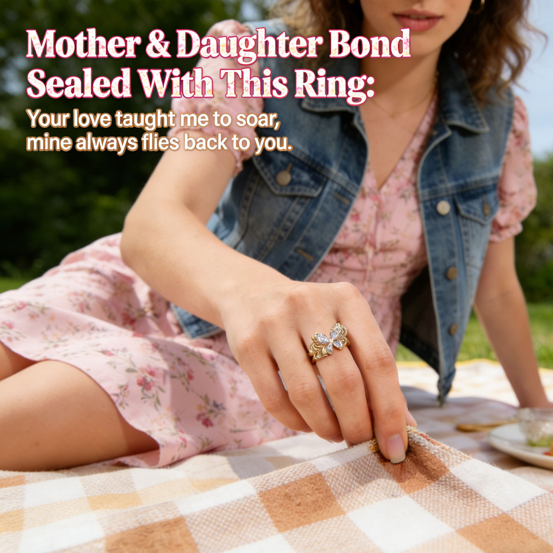Mother & Daughter Bond Sealed With This Ring: Your love taught me to soar, mine always flies back to you