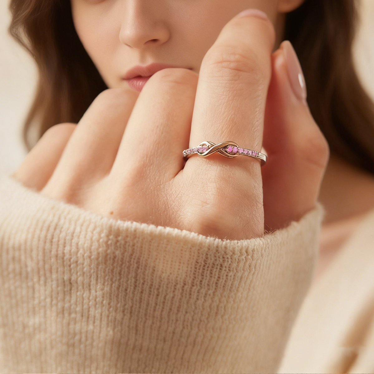 Matching Mother & Daughter Infinity Rings | Celebrate the unbreakable bond