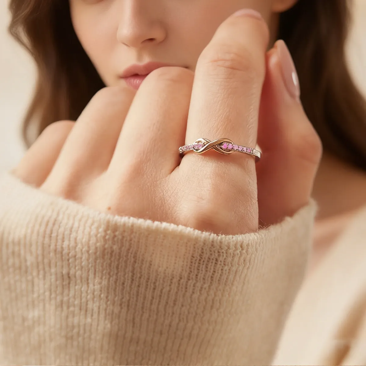 Matching Mother & Daughter Infinity Rings | Celebrate the unbreakable bond