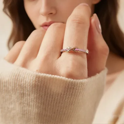 Matching Mother & Daughter Infinity Rings | Celebrate the unbreakable bond