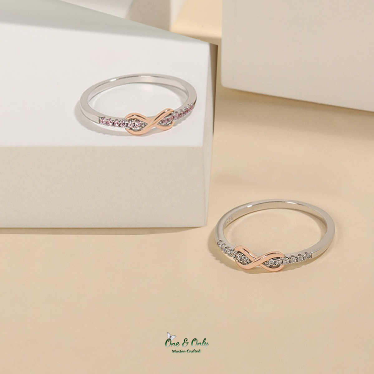 Matching Mother & Daughter Infinity Rings | Celebrate the unbreakable bond