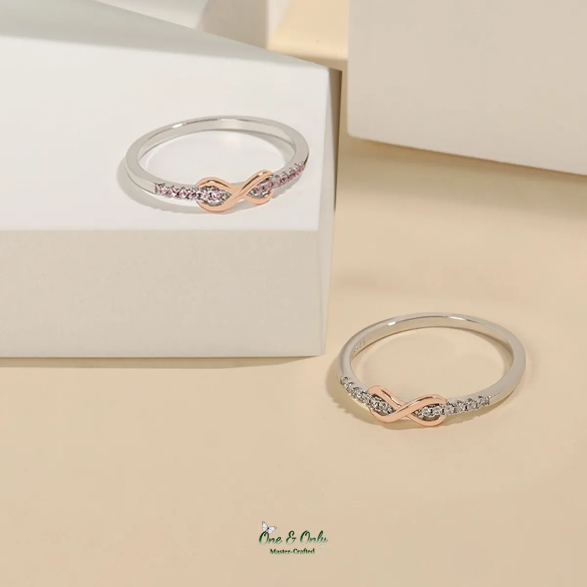 Matching Mother & Daughter Infinity Rings | Celebrate the unbreakable bond
