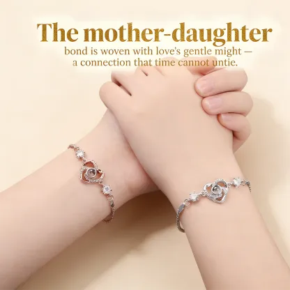 Mother & Daughter Love Bracelets👩‍❤️‍👨 | Christmas gift jewelry​ | New Year's gift | Forever Linked Forever Loved💖