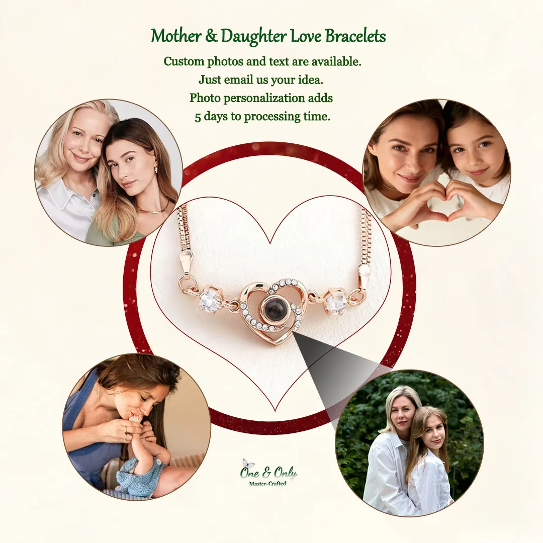 Mother & Daughter Love Bracelets👩‍❤️‍👨 | Christmas gift jewelry​ | New Year's gift | Forever Linked Forever Loved💖
