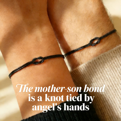 Mother & Son Bond Knot Bracelets | New Year's gift | Forever Link🖤Forever Loved