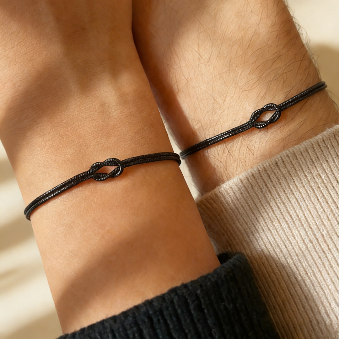 Mother & Son Bond Knot Bracelets | New Year's gift | Forever Link🖤Forever Loved