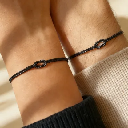 Mother & Son Bond Knot Bracelets | New Year's gift | Forever Link🖤Forever Loved