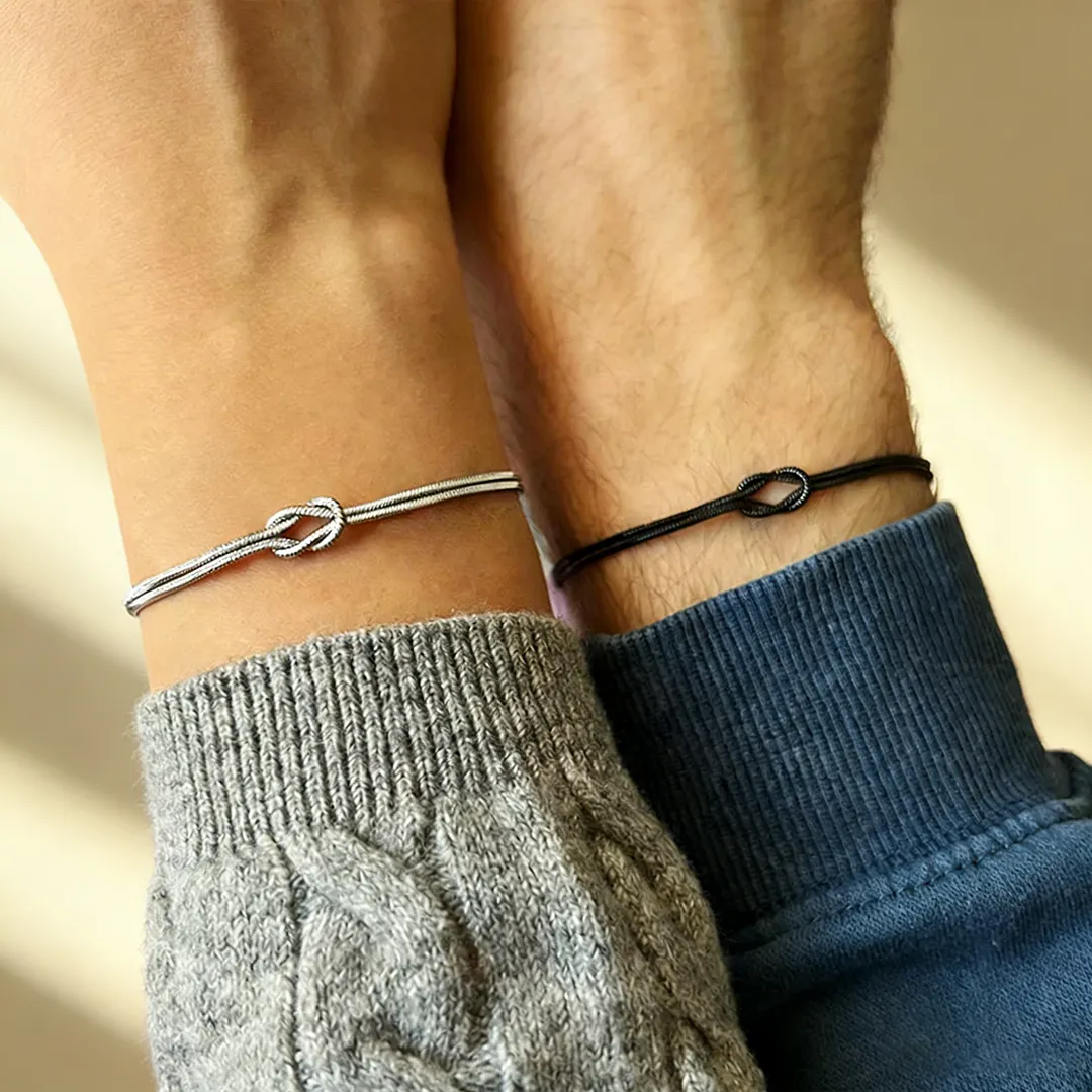 Mother & Son Bond Knot Bracelets | New Year's gift | Forever Link🖤Forever Loved