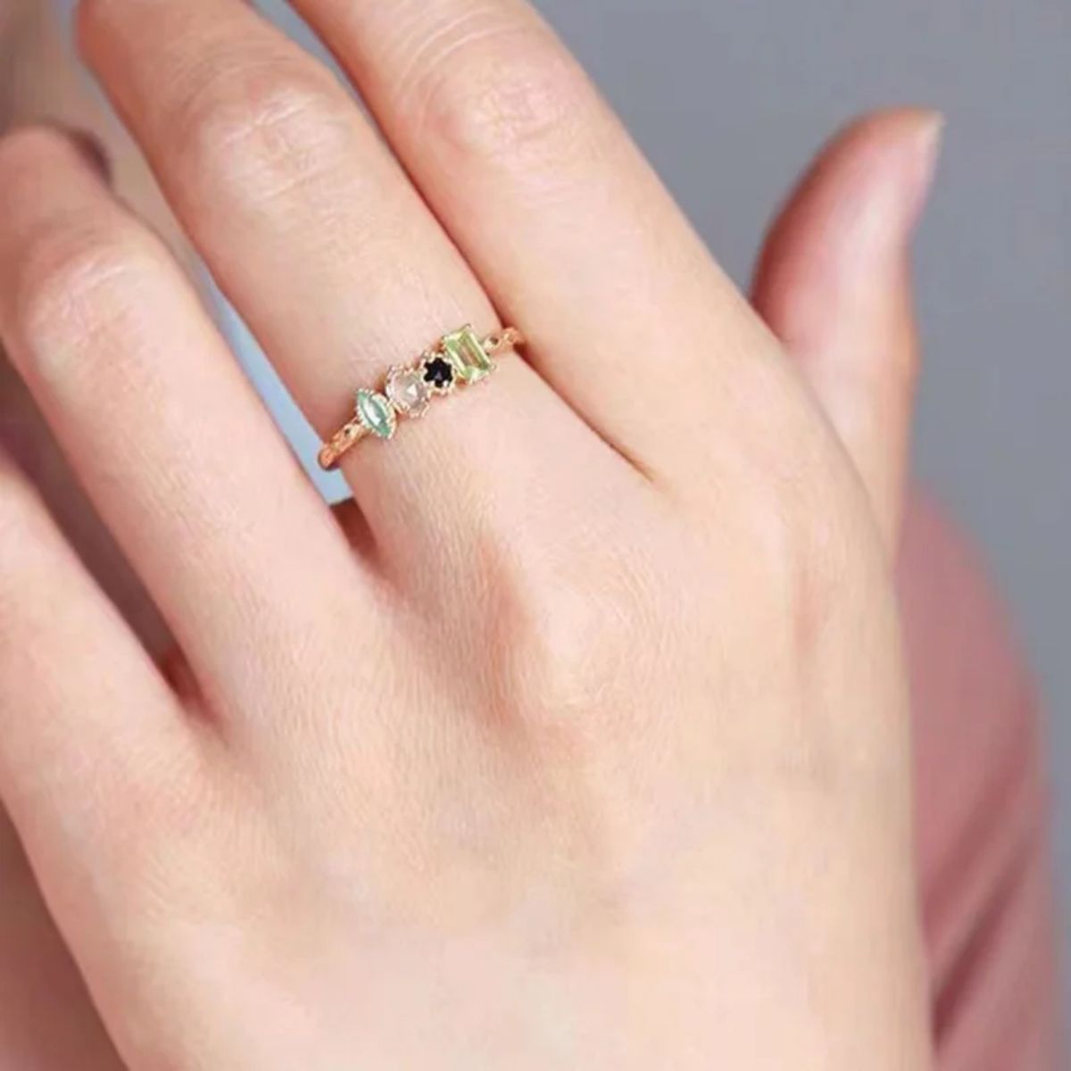 [Copy]💧 Custom Teardrop Birthstone Bracelet – Personalized for Mom – Up to 14 Birthstones 