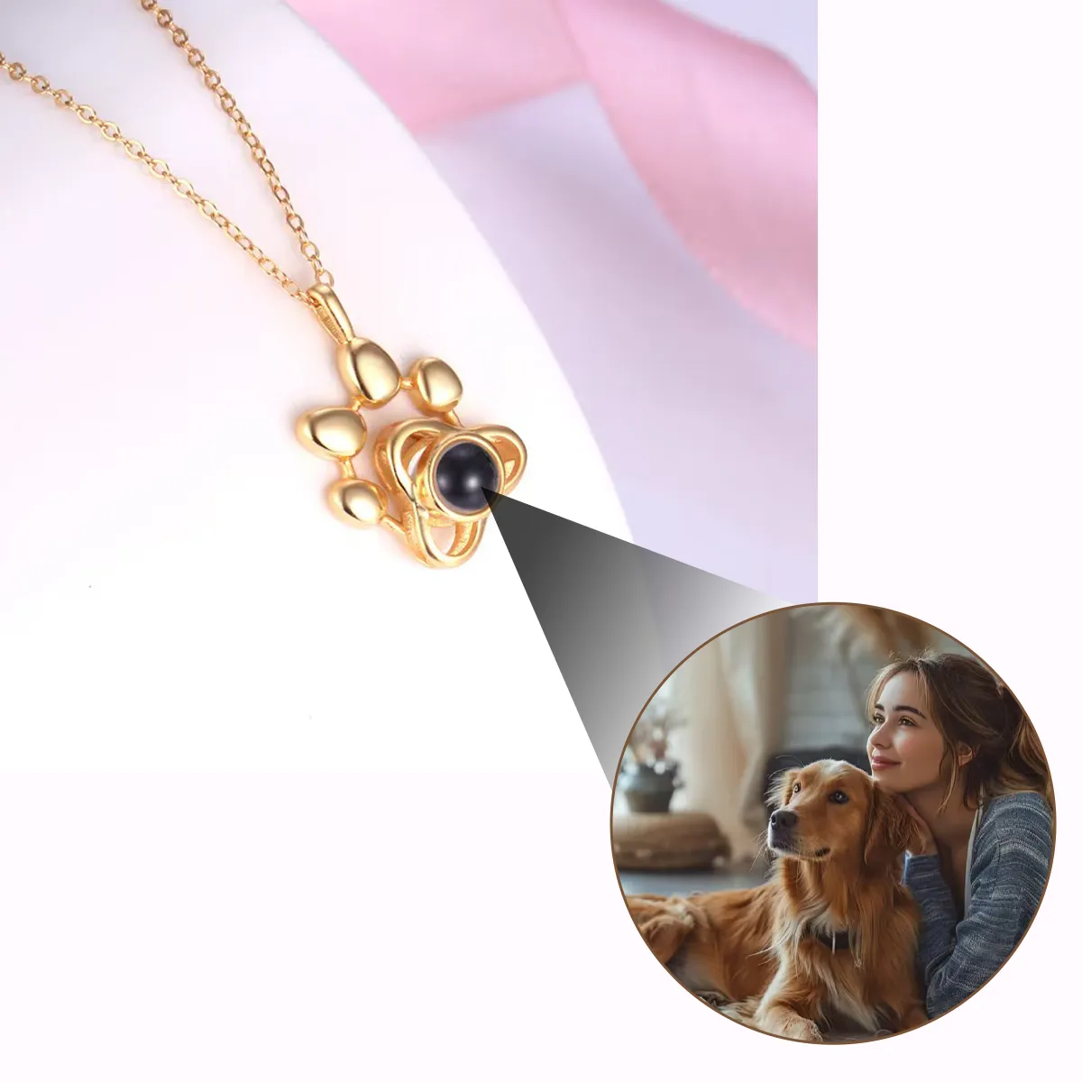 My Heart’s Projection Necklace 🐶| Custom Projection Necklace for Pet Families💝 | The  Perfect Gift🎁