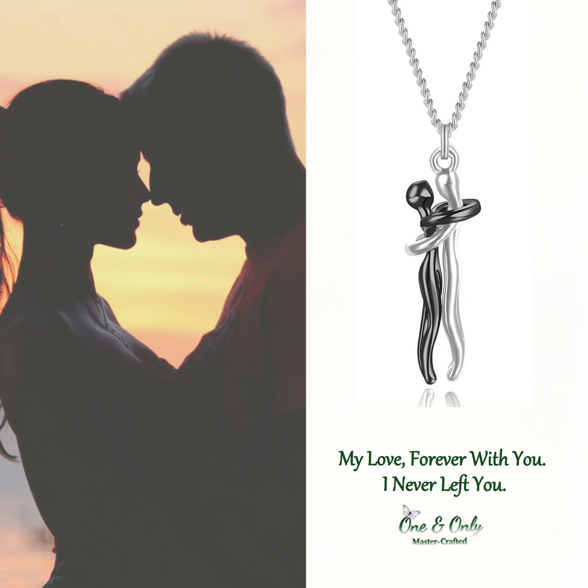 My Love Forever With You Soul Keeper Necklace | I am with you Always | The Unseen Bond Necklace