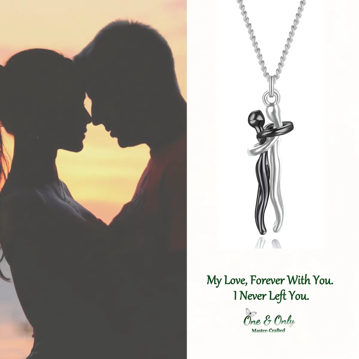 My Love Forever With You Soul Keeper Necklace | I am with you Always | The Unseen Bond Necklace