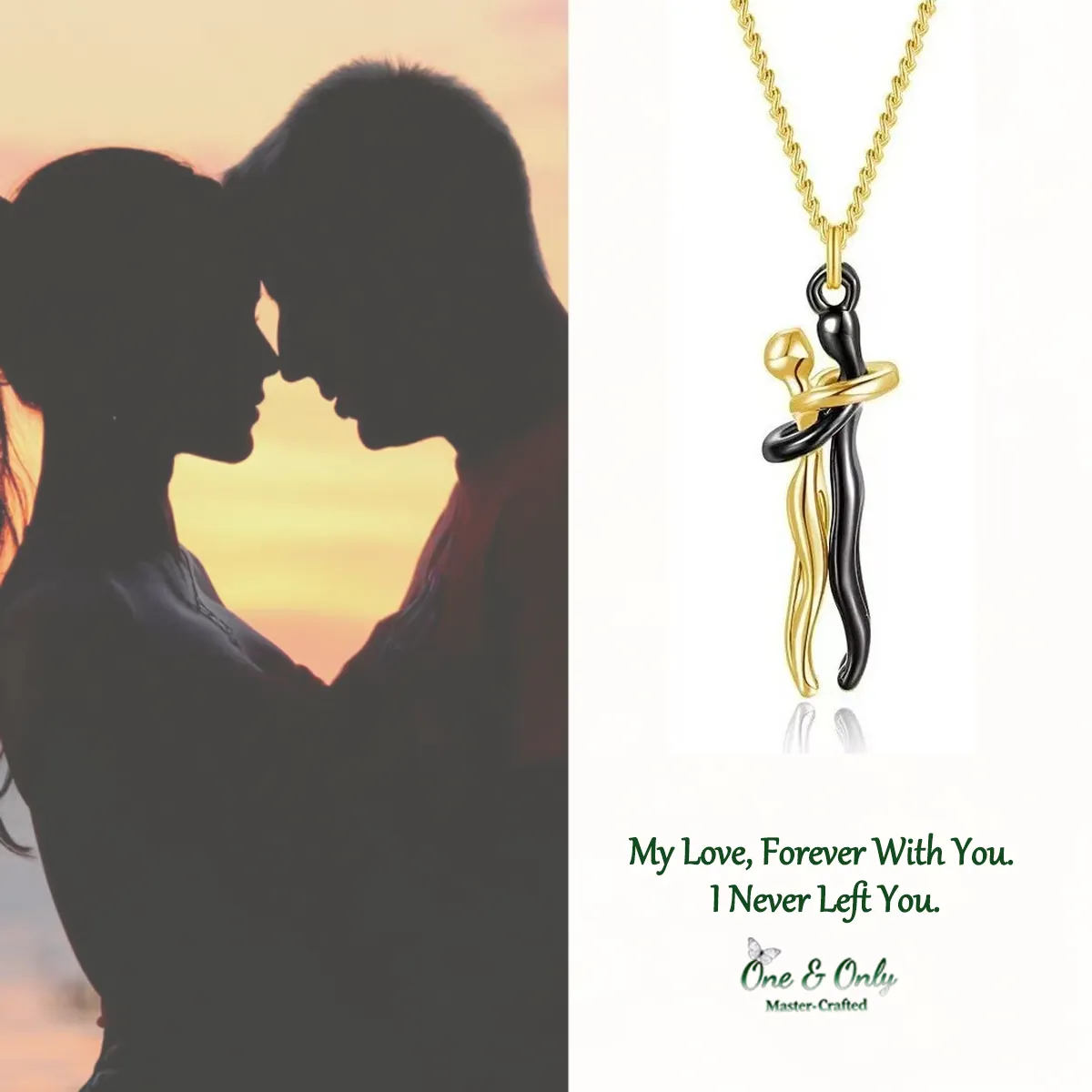 My Love Forever With You Soul Keeper Necklace | I am with you Always | The Unseen Bond Necklace