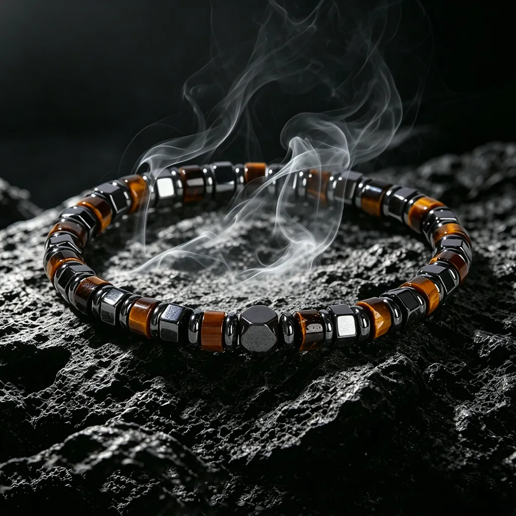 Natural Hawk's Eye Bracelet | The Ultimate Men's Focus Talisman for Dad